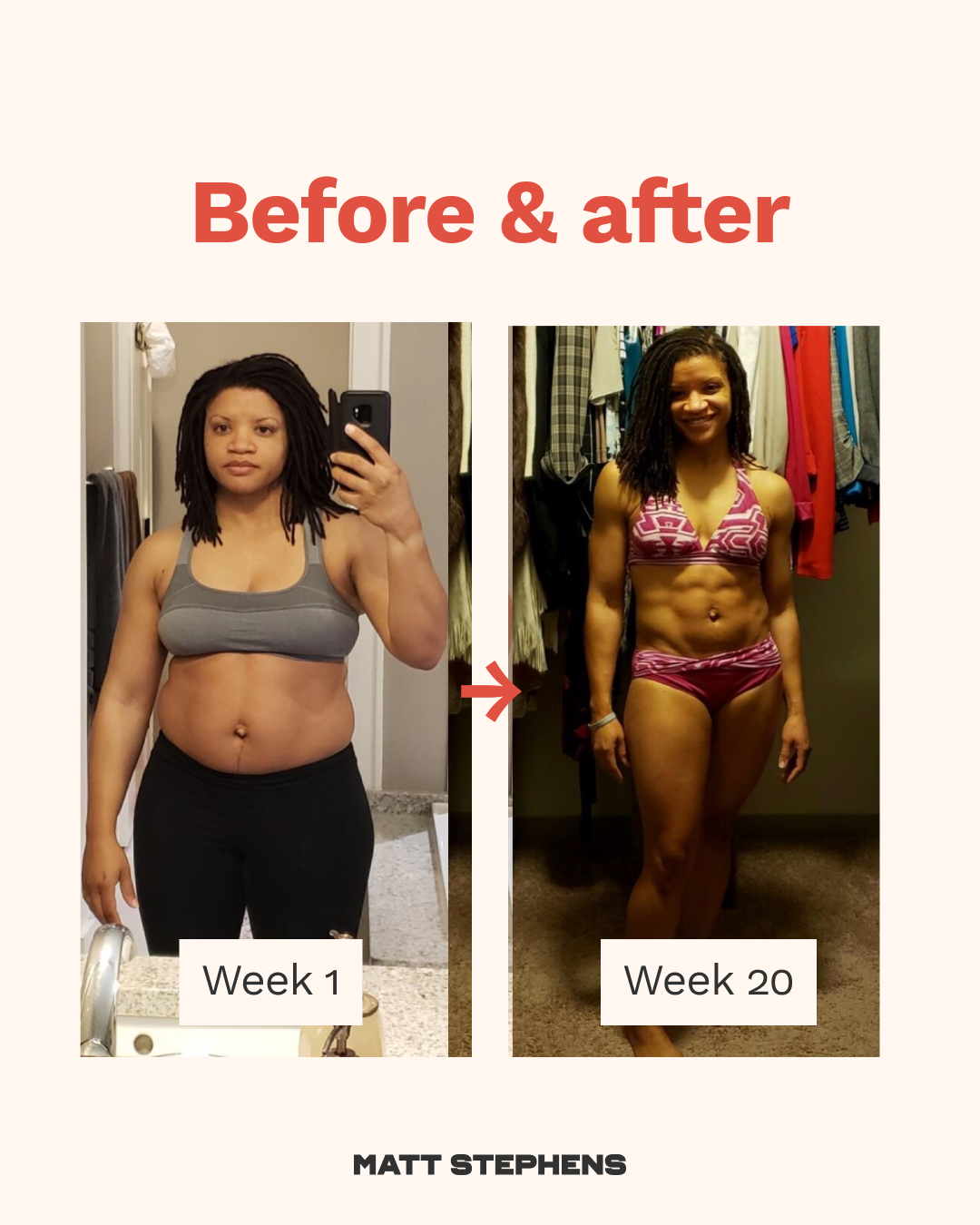 Kim, 38, Advertisement account manager, This mom of 2 struggled to lose fat after her second child. Once we got her results in the 60-Day Challenge, she stuck around for longer and this is what we accomplished!