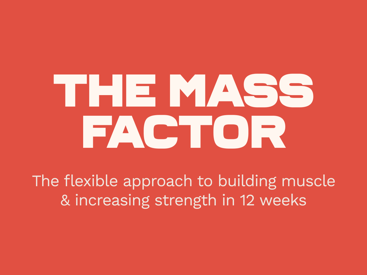 Mass Factor